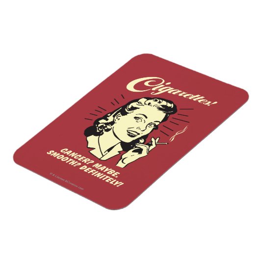 タバコ：癌は滑らかな定義かもしれない。 マグネット (左側)