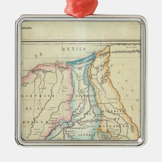 タバスコ州、メキシコ メタルオーナメント (正面)