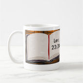 タバナクルの聖書の詩の饗宴 コーヒーマグカップ (左)