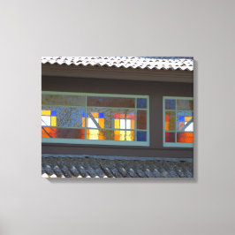 タバナクルステンドグラス – Martha's Vineヤード キャンバスプリント