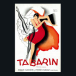 タバリンバイポールコリン | アールデコ1920s ポスター<br><div class="desc">官能的なヴィンテージアールデコc 1928、「タバリン」と題し、画家ポール・コリンのこのポスターで不死に作られたキャバレーの名前(1892-1985)。楽しみとビジネスを混ぜ合わせ、彼とエンターテイナーのジョセフィン・ベイカーは、パリで大成功を収めた1920年代ジャズ時代。ベーカーの恋人で友人でもあるコリンは、彼女のラ・レヴー・ネグレのために壮大なアールデコポスターをデザインし、彼らを名声へと導いた。コリンはデザイン1900のポスターと数え切れないほどのステージセットに、主にベイカーのためにシャンプス・エリュセーズのテアトルによって雇われた。1927年に発表されたベーカーの回想録も含め図解入りの、写真付きの、舞台芸術のテーマを取り巻くコリン。</div>