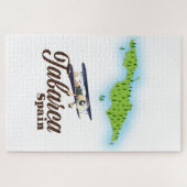 タバルカスペインの美しい地図 ジグソーパズル (横)