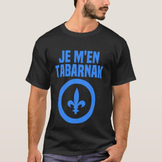 タバルナックフランスのカナダ語ケベック州旗カナ Tシャツ