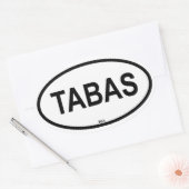 タバ 楕円形シール (封筒)