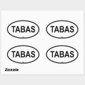 タバ 楕円形シール (シート)