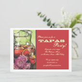 タパスパーティーのご招待 招待状 (スタンド正面)