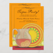 タパスパーティー!ハッピーフィエスタ招待状 招待状 (正面/裏面)