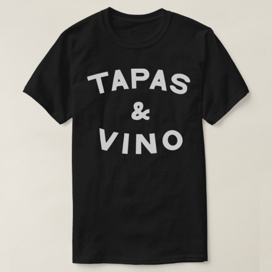 タパス&ヴィノプルオーバー Tシャツ (デザイン正面)