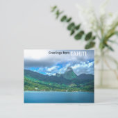 タヒチさんからの挨拶 ポストカード (スタンド正面)