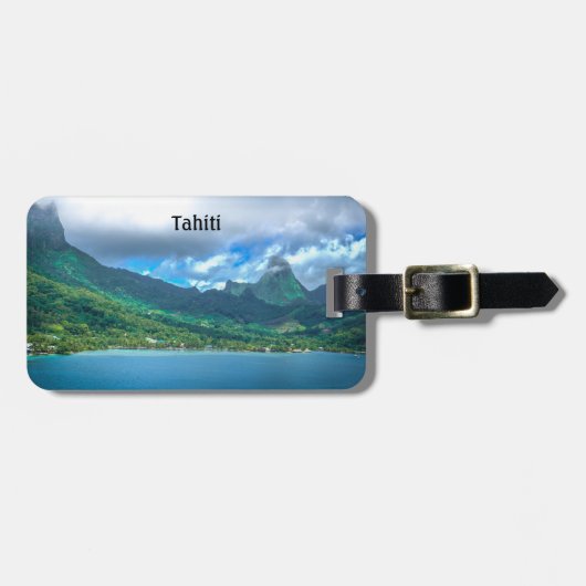 タヒチさんからの挨拶 ラゲッジタグ (正面横)