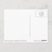 タヒチとポリネシアフランスのランドスケープ葉書 ポストカード (裏面)