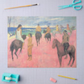 タヒチのビーチで馬のライダー（ポール・ゴーガン） 薄葉紙 (クラフト)