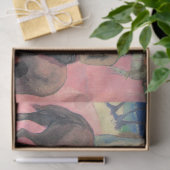 タヒチのビーチで馬のライダー（ポール・ゴーガン） 薄葉紙 (ギフト)