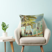 タヒチのヴィンテージの写真の郵便はがき クッション (椅子)