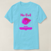 タヒチの夕日ロゴ - No Evil Tシャツ