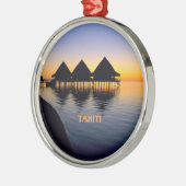 タヒチの夕日 メタルオーナメント (左)