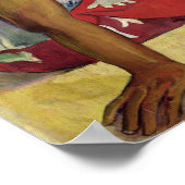 タヒチの女たち，ビーチ, 1891 ポスター (角)