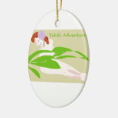 タヒチの女性 セラミックオーナメント (左)