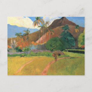タヒチの山々 – Paul Gauguin ポストカード