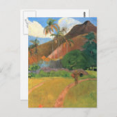 タヒチの山々 – Paul Gauguin ポストカード (正面/裏面)