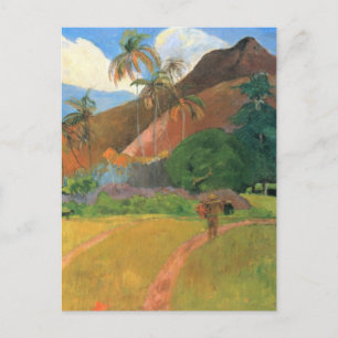 タヒチの山々 – Paul Gauguin ポストカード