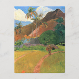タヒチの山々 – Paul Gauguin ポストカード