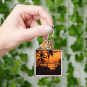 タヒチの日没 キーホルダー (手)