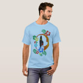 タヒチの波のデザイン Tシャツ (正面フル)