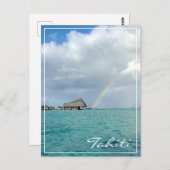 タヒチの虹の上のどこか ポストカード (正面/裏面)