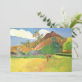 タヒチの風景、タヒチの山々、ポール・ゴーガン (スタンド正面)