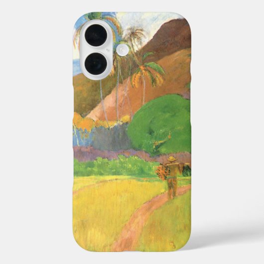 タヒチの風景、タヒチの山々、ポール・ゴーガン Case-Mate iPhoneケース (裏面)