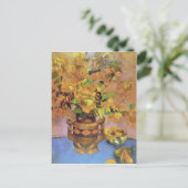 タヒチの黄色い花、ポール・ゴーギンの花 ポストカード (スタンド正面)
