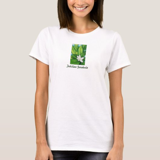 タヒチアンガーデニア Tシャツ (正面)