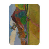 タヒチアン・ランドスケープ， 1891 (油・オン・キャンバス) マグネット (縦)