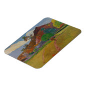 タヒチアン・ランドスケープ， 1891 (油・オン・キャンバス) マグネット (左側)