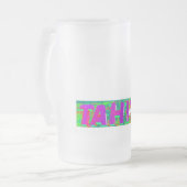 タヒチサインThunder_Cove フロストグラスビールジョッキ (正面左)