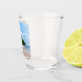 タヒチサンドビーチブルースカイパームツリーズ ショットグラス (右)