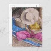 タヒチバスケットウィーバー ポストカード (正面/裏面)