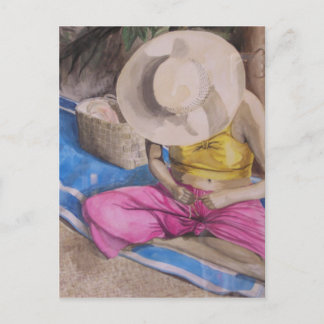 タヒチバスケットウィーバー ポストカード