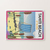 タヒチビーチサントロペ ジグソーパズル (横)