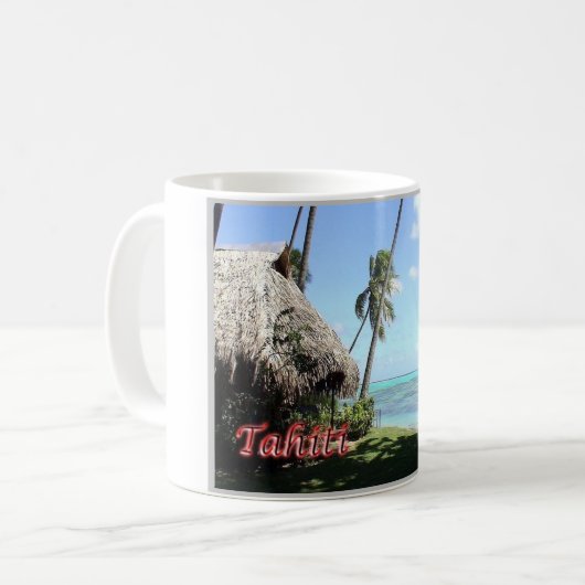 タヒチフランスのポリネシア – コーヒーマグカップ (正面左)
