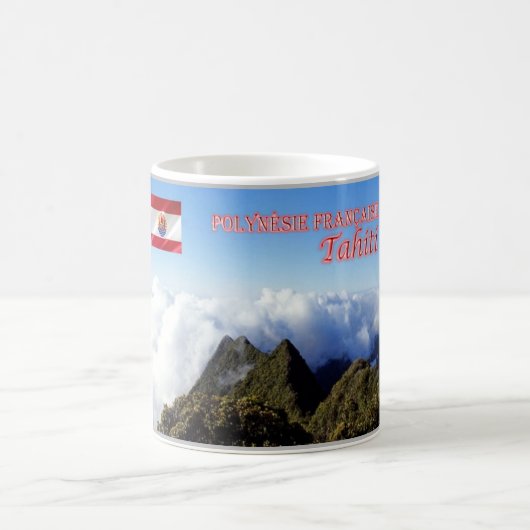 タヒチフランスのポリネシア –  コーヒーマグカップ (中央)
