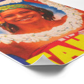 タヒチヴィンテージ旅行ポスター ポスター (角)