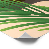 タヒチヴィンテージ旅行ポスター ポスター (角)