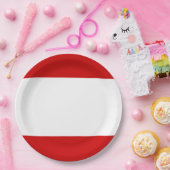 タヒチ国旗 ペーパープレート (パーティー)