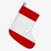 タヒチ国旗 ラージクリスマスストッキング (正面 (吊り時))