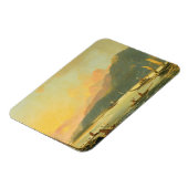 タヒチ島マタバイ湾のタヒチアン戦争ガレー, 1766 マグネット (左側)