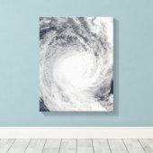 タヒチ沖の熱帯低気圧オリ キャンバスプリント (インサイチュ (ウッドフロア))