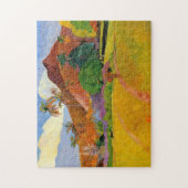 「タヒチ」-ポール・ゴーギャンの山 ジグソーパズル (縦)