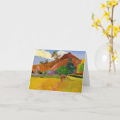 「タヒチ」-ポール・ゴーギャンカードの山 カード (黄色い花)